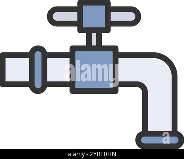 Water Tap icon vector image. Suitable for mobile application web application and print media. Stock Vector