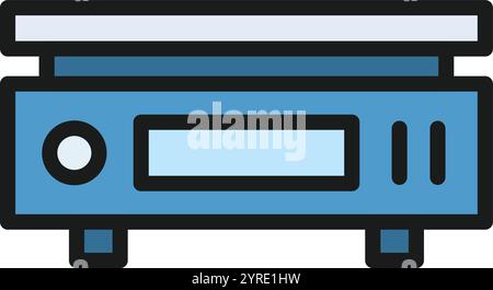 Weighing Scale icon vector image. Suitable for mobile application web application and print media. Stock Vector
