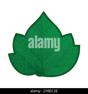 Leaf Design - Grapes Leaf Design Stock Vector