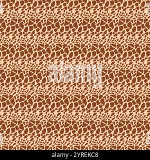 Seamless giraffe skin pattern creating a stylish and wild design Stock Vector