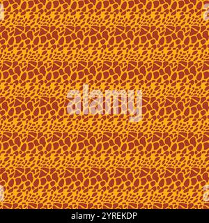 Seamless giraffe skin pattern creating a stylish and wild design Stock Vector