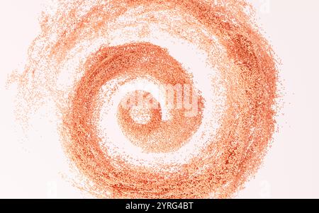 Abstract splashing particles, colorful particles, 3d rendering. 3d illustration. Stock Photo