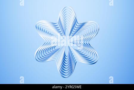 Abstract metal curve background, 3d rendering. 3d illustration. Stock Photo
