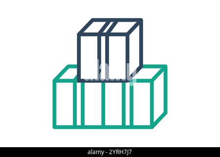 Goods icon. line icon style. icon related to procurement. procurement management elements vector illustration Stock Vector