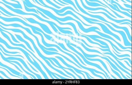 A seamless abstract illustration featuring dynamic blue and white wavy lines The fluid pattern creates a calming yet energetic background, perfect for Stock Photo