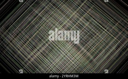 Abstract image featuring diagonal, intersecting lines forming a web of layers in subtle earth tones against a dark background, creating a dynamic visu Stock Photo