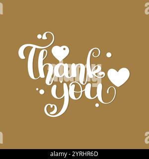 thank you, thanks for your support, thank you greeting card, thank you stock illustration. Stock Vector