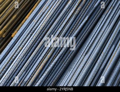 Ribbed Steel Bars Reinforcement. Reinforcing ribbed steel bar is an ...