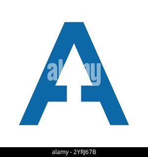 initial letter a arrow icon logo design template Stock Vector