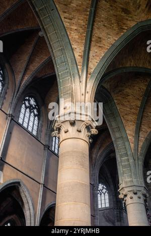 Inside an Old Abandoned church somewhere in Belgium. Urbex. Stock Photo