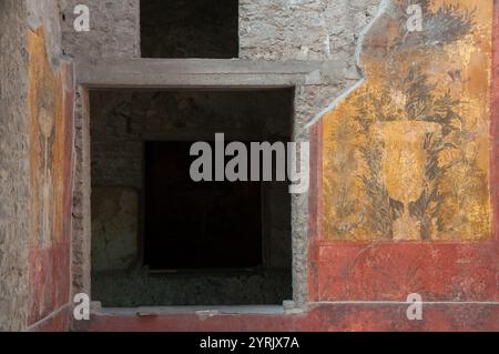 Archaeological excavations of Oplonti in the Municipality of Torre Annunziata of the Metropolitan City of Naples Stock Photo