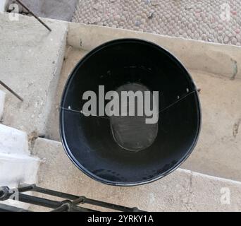 Prisoners latrine bucket in the Museum of Underground Prisoners, in ...