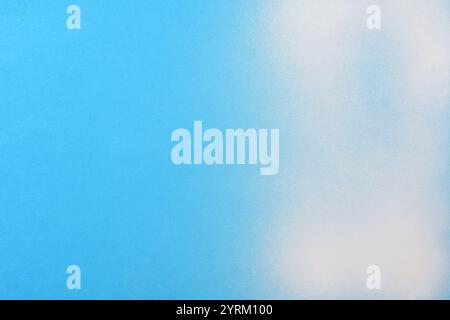 blue paper with white spray paint Stock Photo