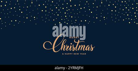 Christmas Greeting Card, Merry Christmas, banner, ecological Christmas concept, panorama, header Stock Vector