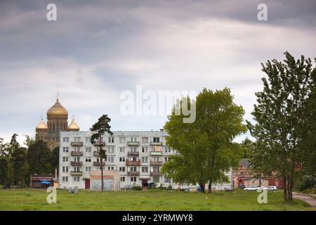 Latvia, Western Latvia, Kurzeme Region, Liepaja-Karosta, former Soviet Navy housing Stock Photo