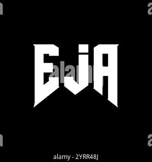 EJA letter logo design for technology company. EJA logo design black ...
