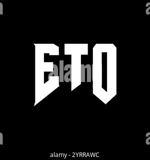 ETO letter logo design for technology company. ETO logo design black ...