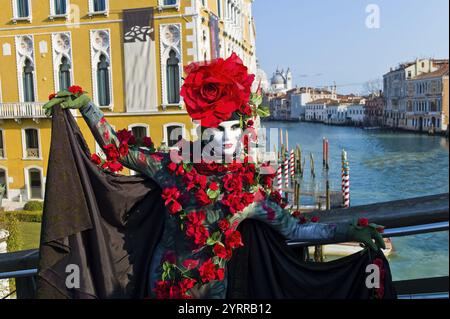 Carnival in the unique city of Vendig in Italy. Venetian masks, mask wearer, mask Venice, Italy, Europe Stock Photo