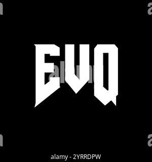 EVQ letter logo design for technology company. EVQ logo design black ...
