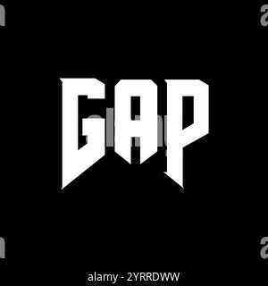 GAP letter logo design for technology company. GAP logo design black ...