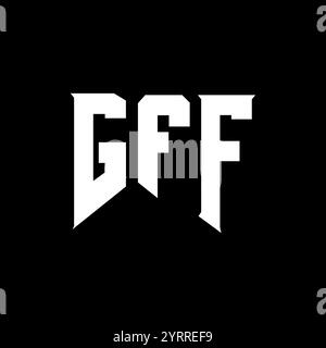 GFF letter logo design for technology company. GFF logo design black ...