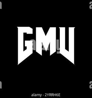 GMV letter logo design for technology company. GMV logo design black ...