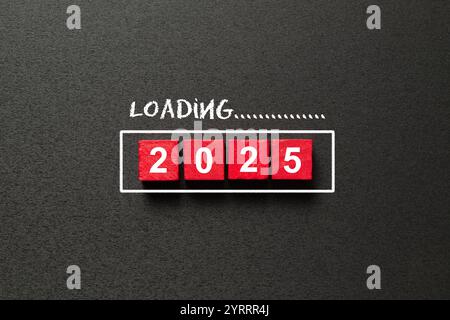 New year counting down to 2025 Stock Photo