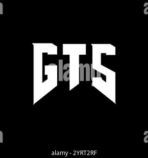 GTS letter logo design for technology company. GTS logo design black ...
