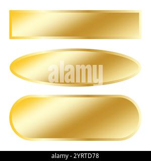 Vector illustration of glossy labels Stock Vector Image & Art - Alamy