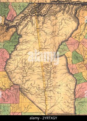 Map of Muscogee in Georgia Stock Photo - Alamy