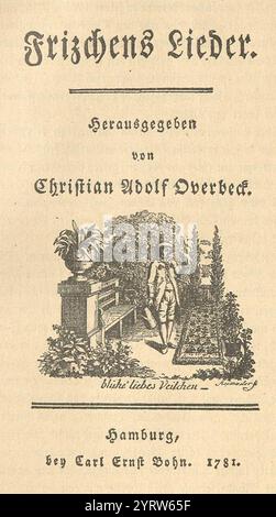 Christian Adolf Overbeck Frizchens Lieder. Stock Photo