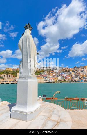 View of Sciacca harbour, Sciacca, Agrigento district, Sicily, Italy Stock Photo