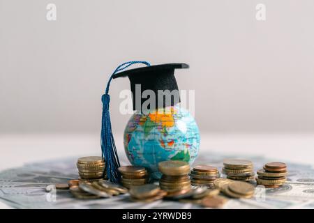 Studying abroad offers students an incredible opportunity for international learning, with scholarships providing guidance and support as they pursue Stock Photo