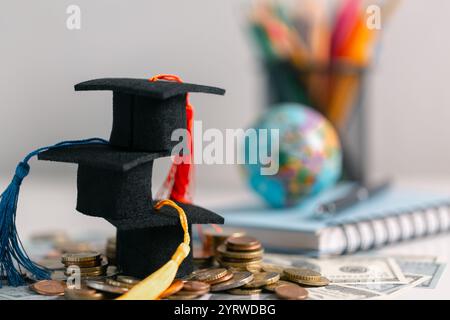 Studying abroad offers students an incredible opportunity for international learning, with scholarships providing guidance and support as they pursue Stock Photo