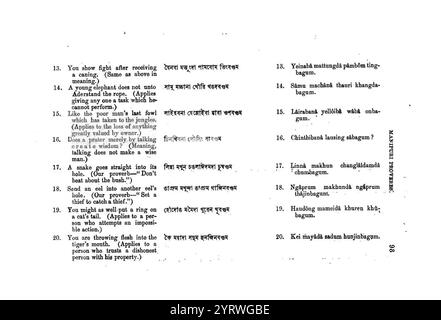 Classical Meitei language proverbs — Literary Manipuri language ...