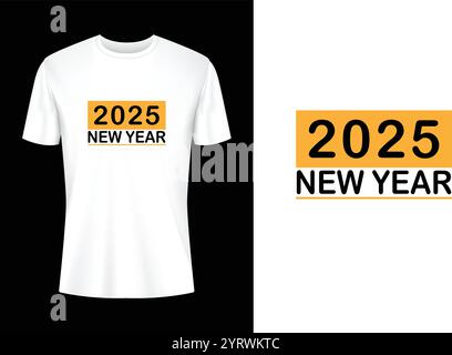 New year 2025 t-shirt design Stock Vector