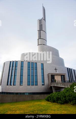 Cathedral of The Northern Lights in Alta - Norway Stock Photo