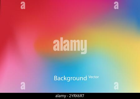 abstract gradient mesh colorful background,Smooth template for brochure,poster,banner,flyer and cards,social media post,Vector illustration. Stock Vector
