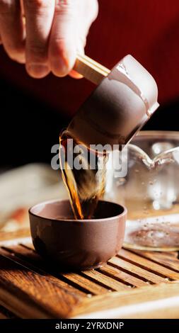 The Tea Brewing Process, Utilizing a Traditional Teapot, for a Truly ...