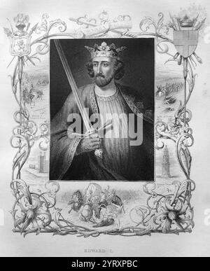 Edward I (1239 �  1307), King of England from 1272 to 1307. Stock Photo