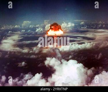 Atomic Nuclear Bomb Japan Nagasaki, Japan. 1945 Stock Photo