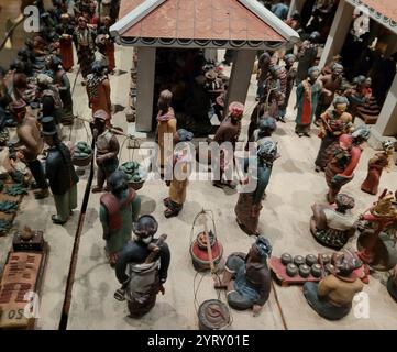 Model of a Javanese (Indonesian), Dutch colonial period, marketplace ... - Javanese Indonesian Bohemian Marketplace