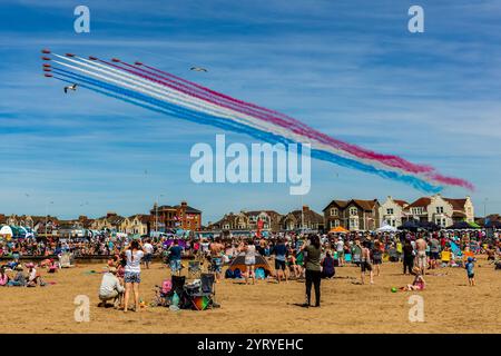 The Red Arrows Aerobatic Display Team Stock Photo