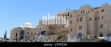 Jewish quarter near the Western Wall, (Wailing Wall, or Kotel), in the Old City of Jerusalem. Stock Photo