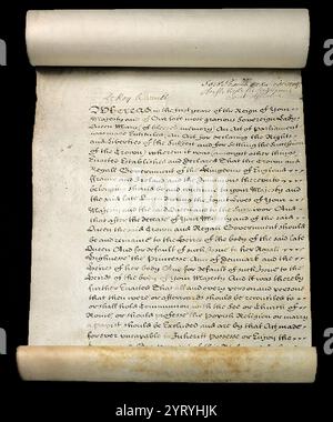English Bill of Rights of 1689 Stock Photo - Alamy