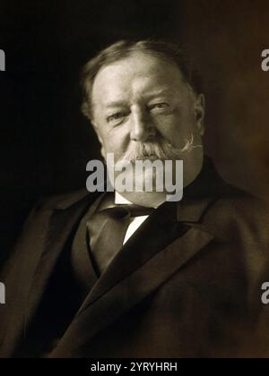 William Howard Taft (1857 ? 1930), 27th president of the United States, serving from 1909 to 1913, and the tenth chief justice of the United States, serving from 1921 to 1930. Stock Photo