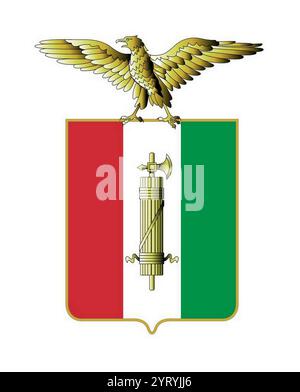 Coat of arms of SALO, the Italian Social Republic Stock Photo