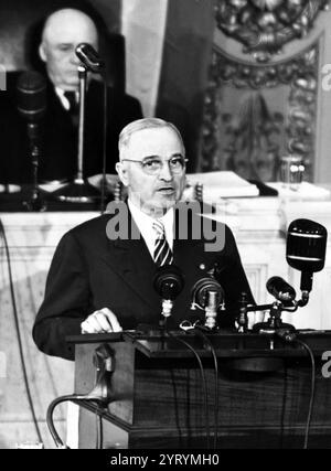 The Truman Doctrine, announced by President Harry S. Truman on March 12 ...