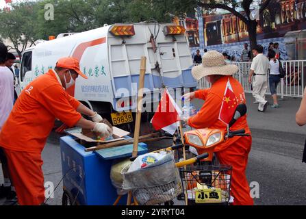 celebrations during the 2008 Summer Olympics, an international multi-sport event that was held from 8 to 24 August 2008 in Beijing, China Stock Photo