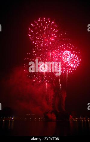 celebrations during the 2008 Summer Olympics, an international multi-sport event that was held from 8 to 24 August 2008 in Beijing, China Stock Photo